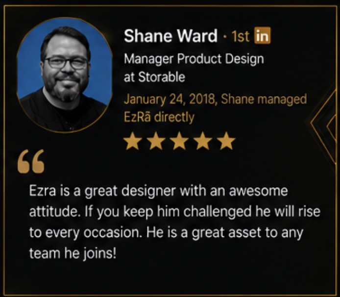 Professional recommendation from Shane W. for Ezra Buddha Masters