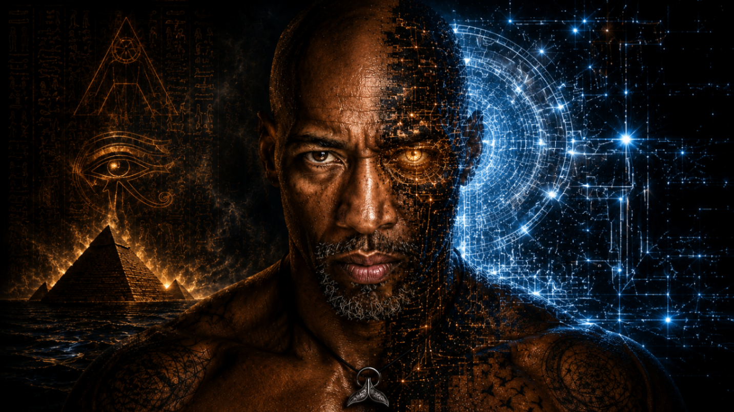 Ezra Masters Man Machine God manifestation portrait